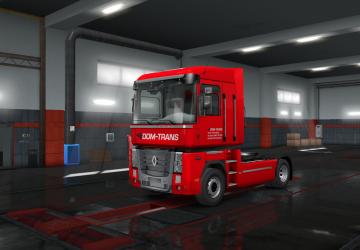Мод Скин «DOM-TRANS» версия 1.0 для Euro Truck Simulator 2 (v1.35.x, 1.36.x)