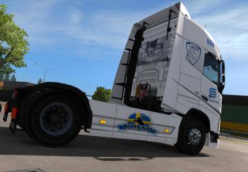 Мод Скин ФК Логістік для Volvo FH16 2012 версия 1.0 для Euro Truck Simulator 2 (v1.31.x, - 1.43.x)