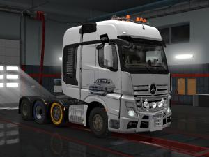 Мод Скин «Газ-3110 Волга» для Mercedes-Benz Actros MP4 v1.0 для Euro Truck Simulator 2 (v1.28.x)
