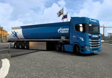 Мод Скин «Газпромнефть» версия 1.0 для Euro Truck Simulator 2 (v1.39.x, - 1.41.x)
