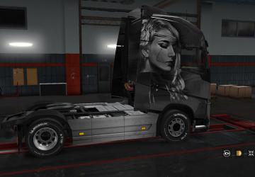 Мод Скин «Girl mask» для Volvo FH 2012 версия 1.0 для Euro Truck Simulator 2 (v1.28.x, - 1.34.x)