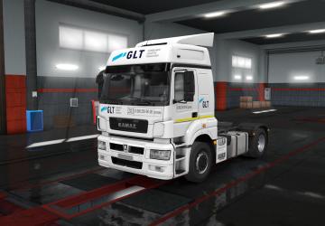 Мод Скин «GLT Logistics» для КАМАЗ 5490 (NEO) v1.0 для Euro Truck Simulator 2 (v1.32.x, 1.33.x)