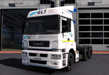 Мод Скин «GLT Logistics» для КАМАЗ 5490 (NEO) v1.0 для Euro Truck Simulator 2 (v1.32.x, 1.33.x)