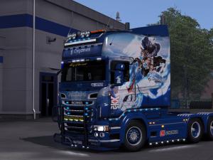 Мод Скин «GranBlue Fantasy» для Scania R & Streamline RJL v1.0 для Euro Truck Simulator 2 (v1.28.x)