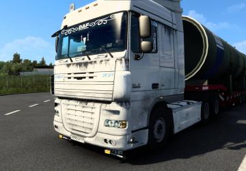 Мод Скин грязный для DAF XF105 от vad&ik версия 1.0 для Euro Truck Simulator 2 (v1.48)