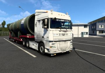 Мод Скин грязный для DAF XF105 от vad&ik версия 1.0 для Euro Truck Simulator 2 (v1.48)