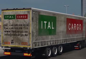 Мод Скин Ital Cargo версия 1.0 для Euro Truck Simulator 2 (v1.35 - 1.45)