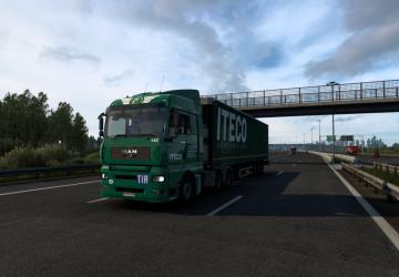 Мод Skin ITECO Corporation for MAN TGA by MADster v1.0 для Euro Truck Simulator 2 (v1.40.x, - 1.43.x)