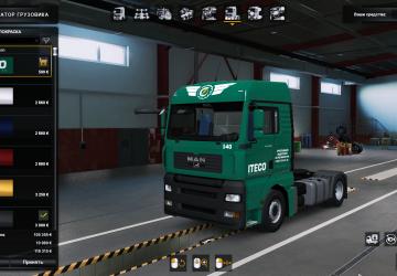 Мод Skin ITECO Corporation for MAN TGA by MADster v1.5 для Euro Truck Simulator 2 (v1.40.x)