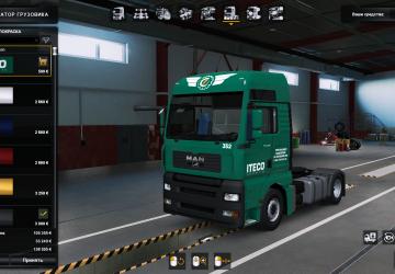 Мод Skin ITECO Corporation for MAN TGA by MADster v1.5 для Euro Truck Simulator 2 (v1.40.x)