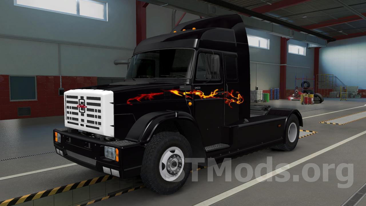 Скачать мод Скин из игры Дальнобойщики 2 для ЗИЛ 5423 v1.0 для Euro Truck  Simulator 2 (v1.46)