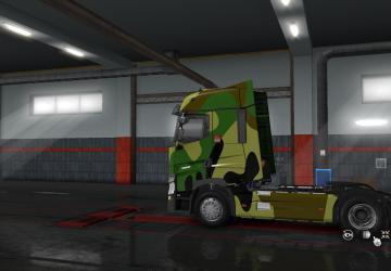 Мод Скин «Камуфляж» для Renault Range T версия 1.0 для Euro Truck Simulator 2 (v1.33.x, 1.34.x)