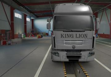 Мод Скин «King Lion» для Renault Premium версия 1.0 для Euro Truck Simulator 2 (v1.46)