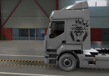 Мод Скин «King Lion» для Renault Premium версия 1.0 для Euro Truck Simulator 2 (v1.46)