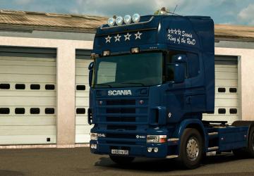 Мод Скин King of the Road для Scania R4 by RJL v1.0 для Euro Truck Simulator 2 (v1.35.x)