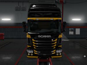 Мод Скин King Of The Road для Scania RS (RJL) v1.0 для Euro Truck Simulator 2 (v1.28.x)