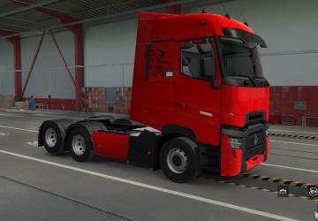 Мод Скин Красный Металлик версия 6.0 для Euro Truck Simulator 2 (v1.40.x)
