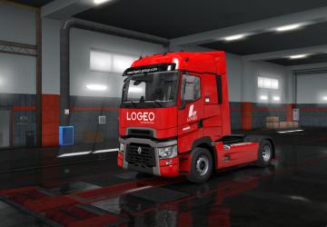 Мод Скин «LOGEO» версия 1.0 для Euro Truck Simulator 2 (v1.35.x)
