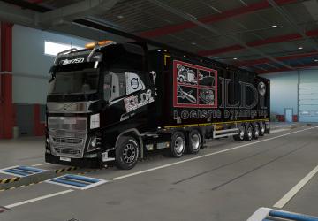 Мод Скин Logistic dynamics для прицепа версия 1.0 для Euro Truck Simulator 2 (v1.39.x, - 1.43.x)