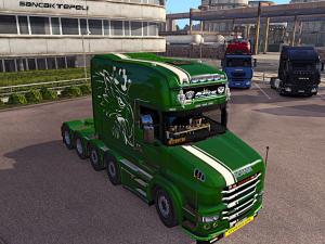 Мод Скин «Metallic Griffin» для Scania T версия 1.0 для Euro Truck Simulator 2 (v1.22-1.27.x)