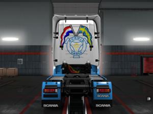 Мод Скин Mike Kok для Scania R 4 Series (RJL) v1.0 для Euro Truck Simulator 2 (v1.28.x)