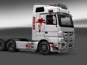 Мод Скин на Mercedes-Benz Actros MP3 версия 0.1 для Euro Truck Simulator 2 (v1.27.х, 1.28.x)