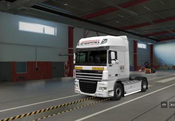 Мод Скин «Негабаритика» для DAF XF 105 версия 1.0 для Euro Truck Simulator 2 (v1.40.x)