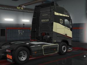 Мод Скин Old School для Volvo FH 2012 & 2013 версия 1.0 для Euro Truck Simulator 2 (v1.28.x, - 1.33.x)