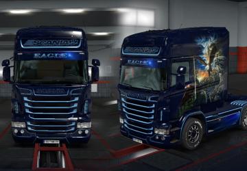 Мод Скин Орел для Scania RS RJL версия 1.0 для Euro Truck Simulator 2 (v1.34.x)