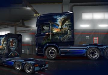 Мод Скин Орел для Scania RS RJL версия 1.0 для Euro Truck Simulator 2 (v1.34.x)