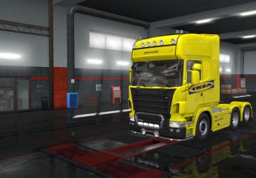 Мод Скин пак «Ikea» для  Man TGS и стандартных прицепов v1.2 для Euro Truck Simulator 2 (v1.34.x, 1.35.x)