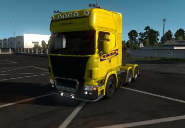 Мод Скин пак «Ikea» для  Man TGS и стандартных прицепов v1.2 для Euro Truck Simulator 2 (v1.34.x, 1.35.x)