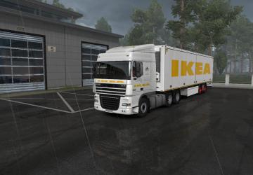 Мод Скин пак «Ikea» для  Man TGS и стандартных прицепов v1.5 для Euro Truck Simulator 2 (v1.35.x)