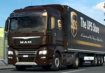 Мод Скин пак United Parcel Service версия 1.0 для Euro Truck Simulator 2 (v1.39.x, - 1.43.x)