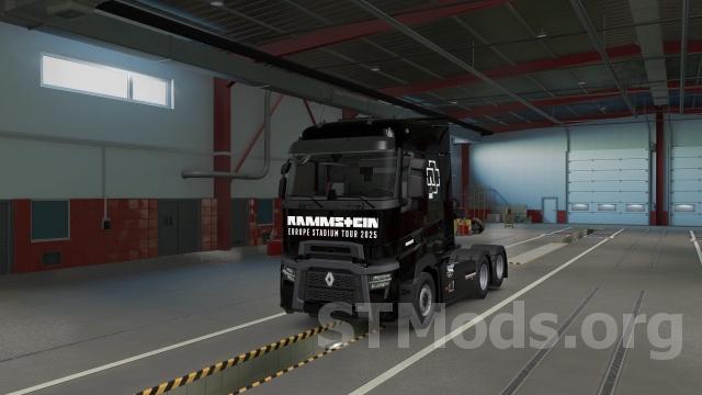 Скин Rammstein на Renault T версия 1.0 для Euro Truck Simulator 2 (v1.54.x)