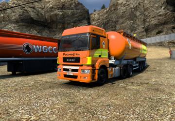 Мод Скин «Роснефть» версия 1.0 для Euro Truck Simulator 2 (v1.36.x, - 1.41.x)