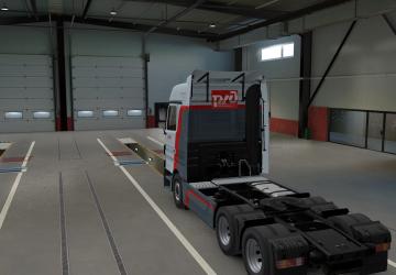 Мод Скин РЖД для Mercedes Actros MP3 версия 1.0 для Euro Truck Simulator 2 (v1.36.x, - 1.39.x)
