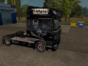 Мод Скин «Star Wars» для Daf XF 105 версия 1.0 для Euro Truck Simulator 2 (v1.27)