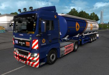 Мод Скин StatOil для Man TGX версия 1.0 для Euro Truck Simulator 2 (v1.35.x, - 1.43.x)