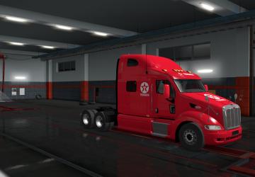 Мод Skin Texaco для Peterbilt 387 версия 1.0 для Euro Truck Simulator 2 (v1.35.x, - 1.43.x)