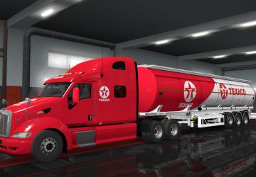 Мод Skin Texaco для Peterbilt 387 версия 1.0 для Euro Truck Simulator 2 (v1.35.x, - 1.43.x)