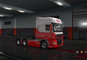 Мод Скин «Transport & Logistics» для прицепа и DAF XF 105 v1.0 для Euro Truck Simulator 2 (v1.32.x, - 1.34.x)