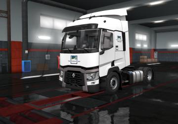 Мод Скин «ТРАНСРЕГИОНУРАЛ АВТО» версия 1.0 для Euro Truck Simulator 2 (v1.35.x)
