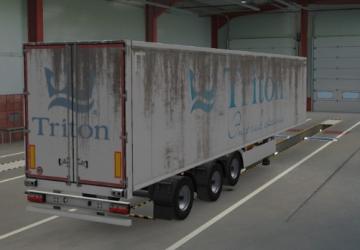 Мод Скин «Тритон» грязный версия 2.0 для Euro Truck Simulator 2 (v1.37.x, - 1.43.x)