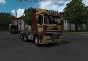 Мод Скин “Visser”для DAF 95 ATi версия 1.0 для Euro Truck Simulator 2 (v1.32.x, - 1.34.x)