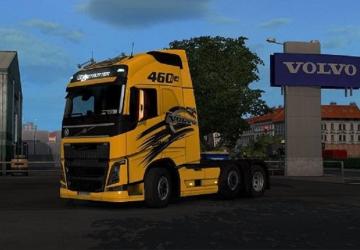 Мод Скин «Volvo» для Volvo FH 2012 версия 1.0 для Euro Truck Simulator 2 (v1.28.x, - 1.33.x)