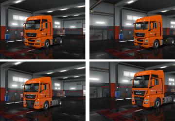 Мод Скин «VOS LOGISTICS» версия 1.0 для Euro Truck Simulator 2 (v1.35.x)