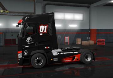 Мод Скинпак Renault Trucks Racing версия 1.0 для Euro Truck Simulator 2 (v1.35.x, 1.36.x)