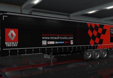 Мод Скинпак Renault Trucks Racing версия 1.0 для Euro Truck Simulator 2 (v1.35.x, 1.36.x)
