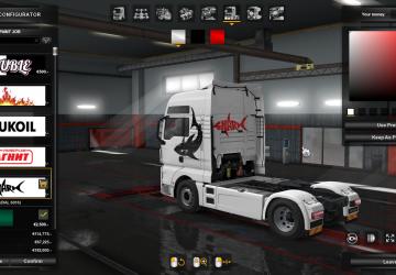 Мод Skins For MAN TGX Euro6 версия 1.0 для Euro Truck Simulator 2 (v1.34.x)